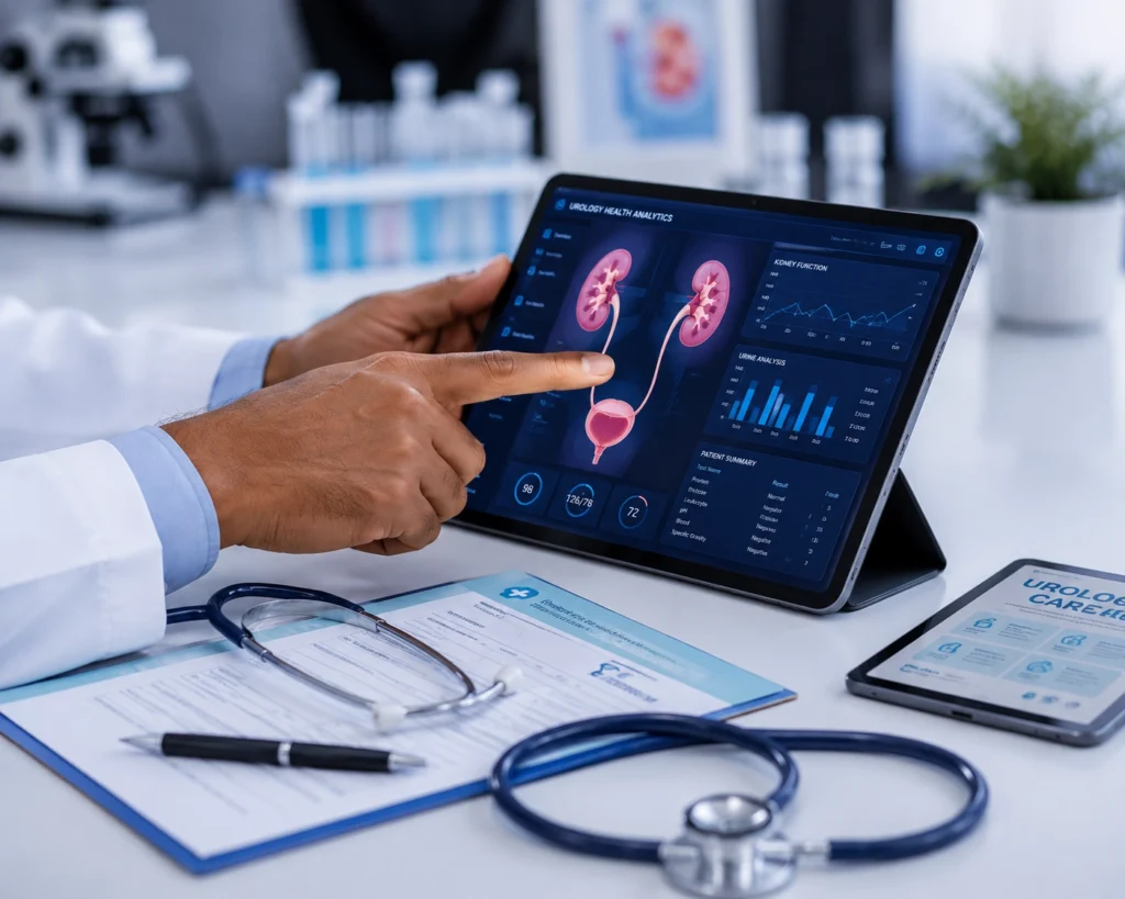 Doctor explaining about health condition
